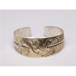 Gold On Sterling Native Bracelet