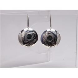 Haisla Carved Sterling Earrings