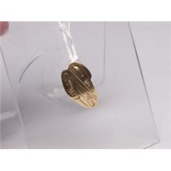 14K Gold Native Pendant