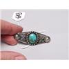 Image 1 : Old Navajo Silver & Turquoise Brooch