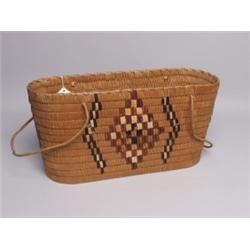 Salish Oval Handled Carry Basket