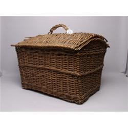 Antique Wicker Wood Basket