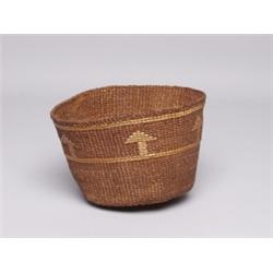Old Tsimshian Circular Basket C. 1910