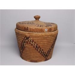 Old Salish Nob Top Basket