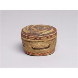 Fine Old Nootka Circular Basket