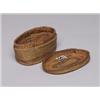 Image 2 : 19th C Nootka Oval Lidded Basket