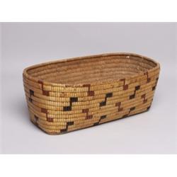 19th C. Lillooet Oval Basket