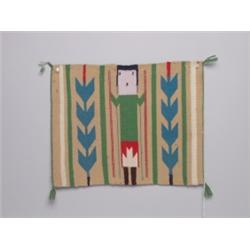 Small Navajo Yei Figure Rug