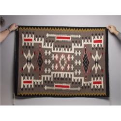 Navajo Weaving Fine Storm Patten Rug