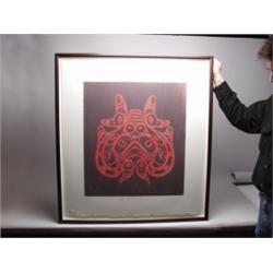 Bill Reid Original Haida Woodblock Print