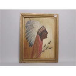 Vintage Oil Painting On Canvas Board