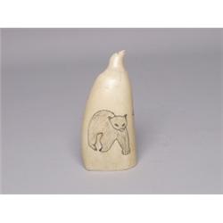Athabaskan Inuit Carved Whale Tooth