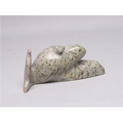 Inuit Soapstone Beluga Signed
