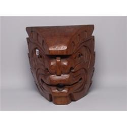 Old Native Carved Cedar Mask