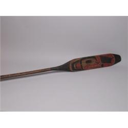 Haida 19th C. Painted Paddle