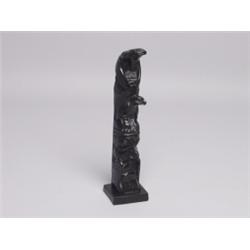 Early Andy Brown Argilite Totem.