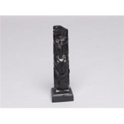 Captain Andy Btrown Argilite Totem