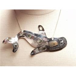 Haisla Carved Sterling Silver Necklace