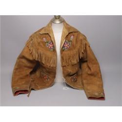 Cree Beaded Native Deerskin Jacket