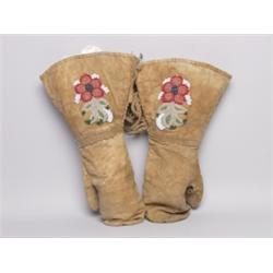 Cree Beaded Mitts Ca. 1920