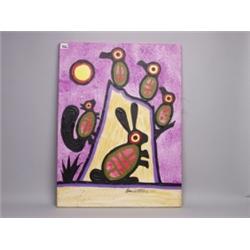 Donald Peters Signed Painting on Canvas