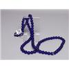 Image 1 : Strand of Blue Cobalt Circular Trade Beads