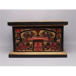 Carved Bent Wood Chest