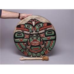 Eugene Hunt Painted Drum