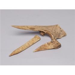 3 Fine Bone Basket Making Awls