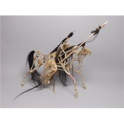 Native Deerskin & Horse Hair Spirit Rider