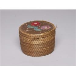 Porcupine Quill Box Dated 1898