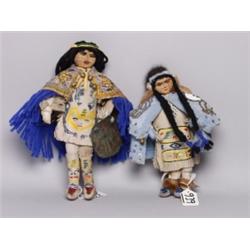 Pair Tlingit Dancer Dolls
