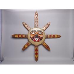 Sun Mask Wall Plaque Signed BR