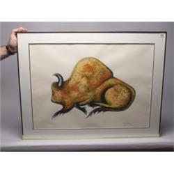 Pencil Signed Benjamin Chee Chee