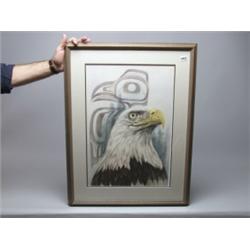 Sue Coleman Lithograph  Eagle