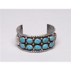 Javajo Handwrought 10 Stone Bracelet