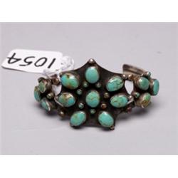 Navajo handwrought 27 Stone Bracelet