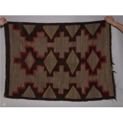 Navajo Handloomed Wool Rug Ca 1920