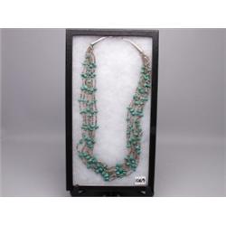 Navao 6 Strand Heshi & Turquoise Necklace