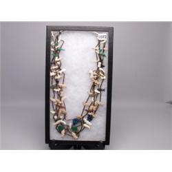 Pueblo 4 Strand Handcarved Fetish Necklace