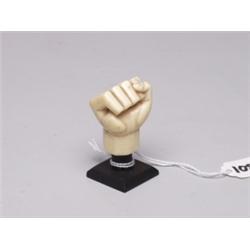 19th C. Haida  Carved Ivory Fist