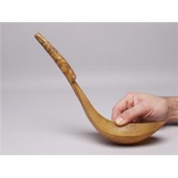 Ca 1880  Haida Sheep Horn Feast Ladle