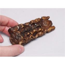 Tlingit Carved Bone Amulet