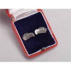 Carved Sterling Silver Eagle Earrings