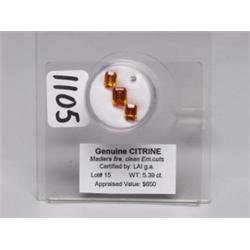 Citrine  5.39 Ct