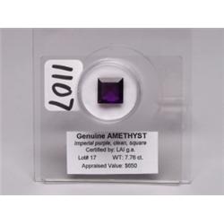 Amethyst  7.76 Ct