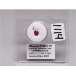 Ruby  1.39 Ct