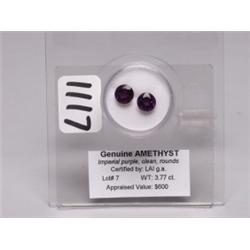 Amethyst  3.77 Ct