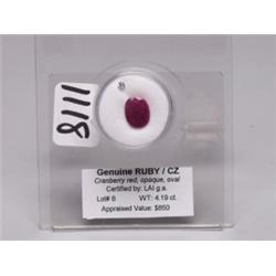 Ruby  4.19 Ct