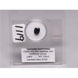 Sapphire 3.08 Ct